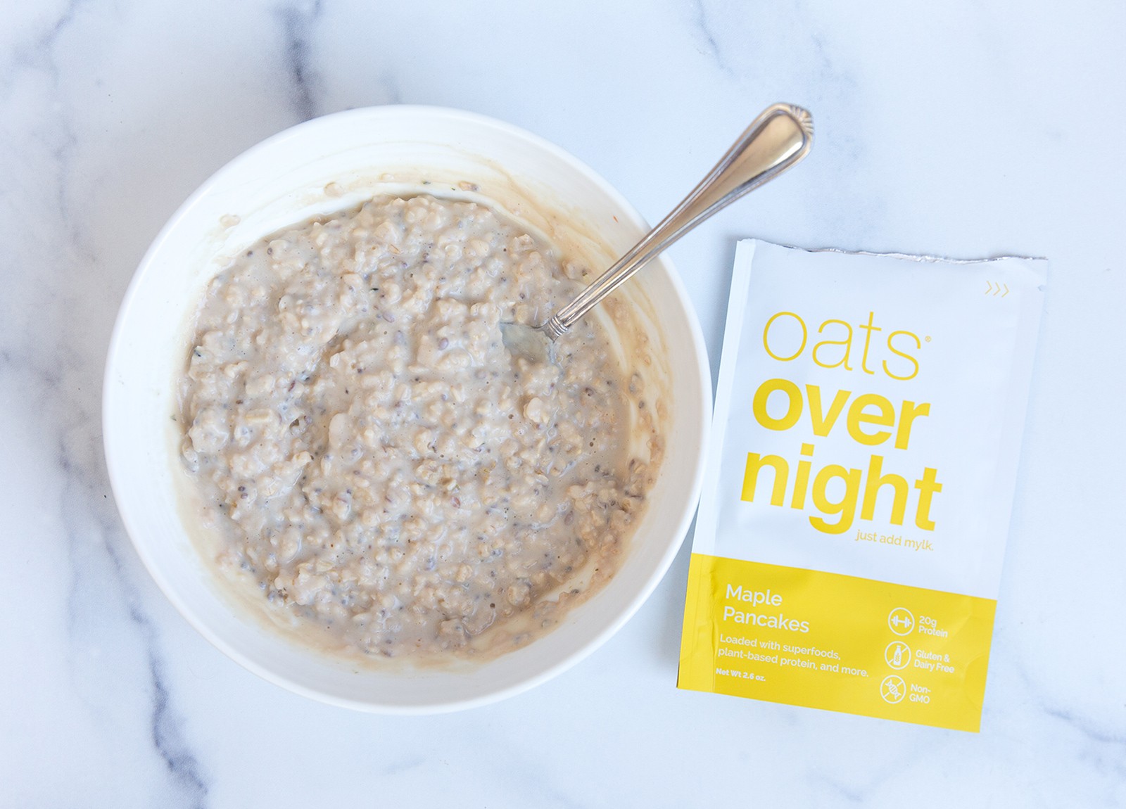 Oats Overnight served in a bowl