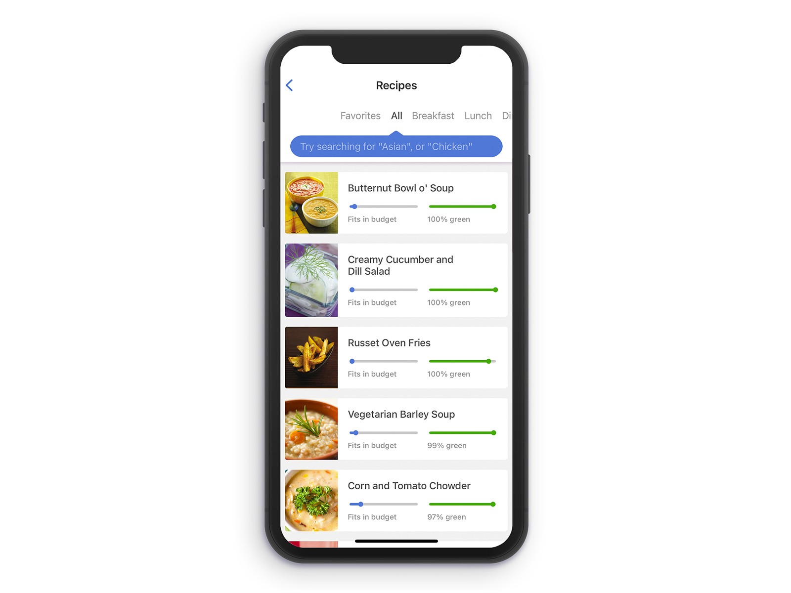 Noom’s recipes