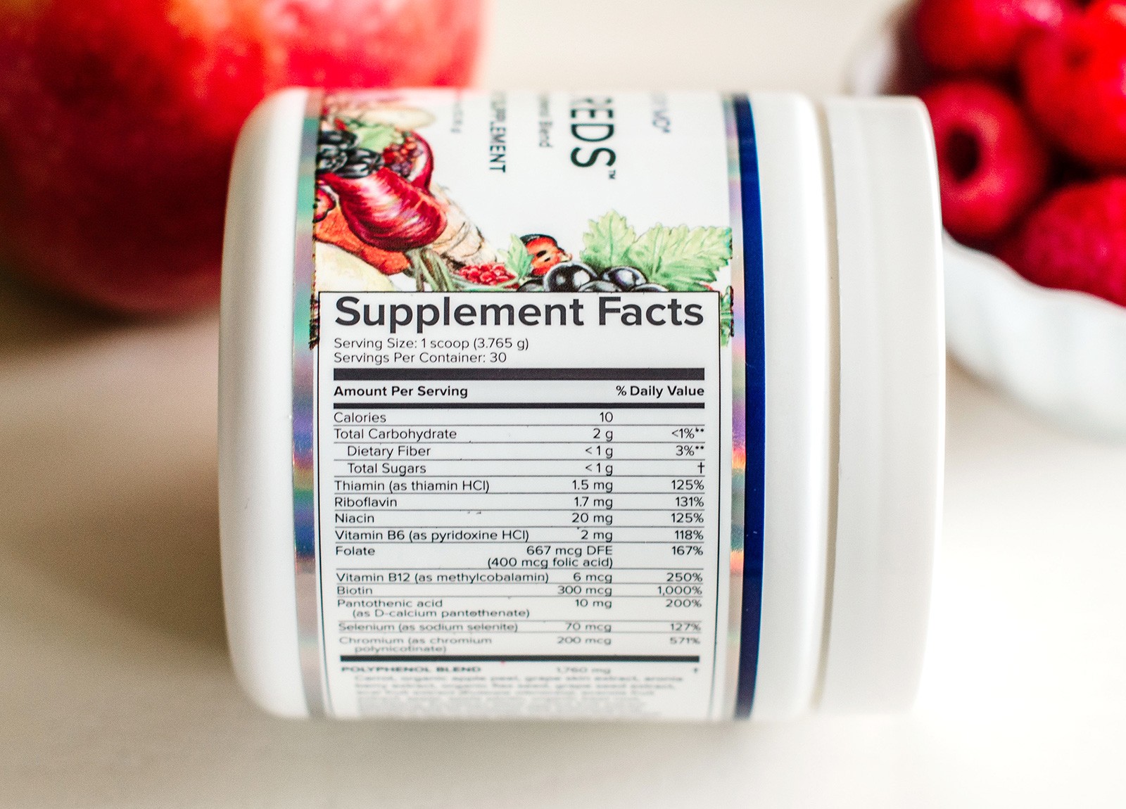 Vital Reds Supplement Facts