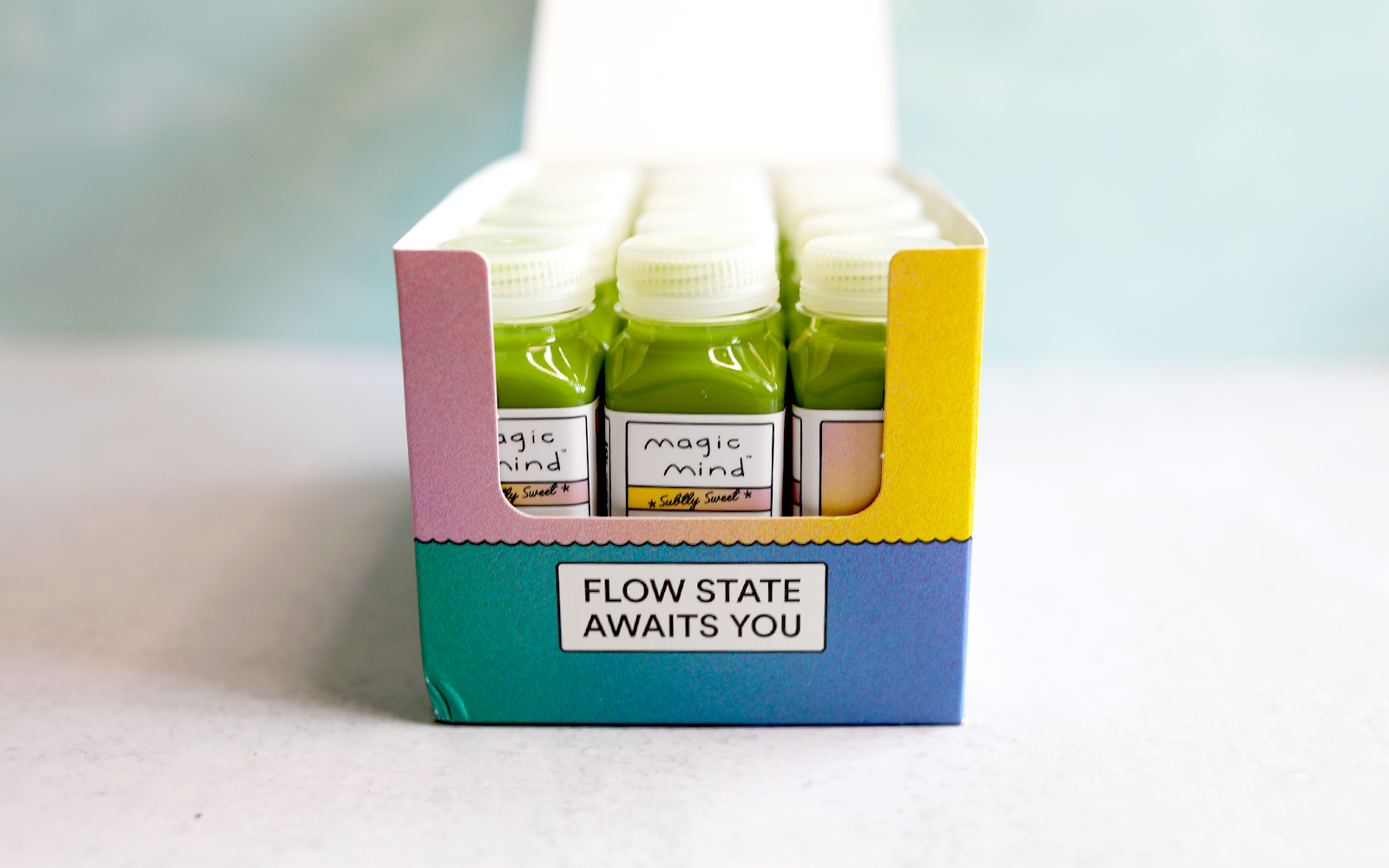 A single package of 15 Magic Mind bottles