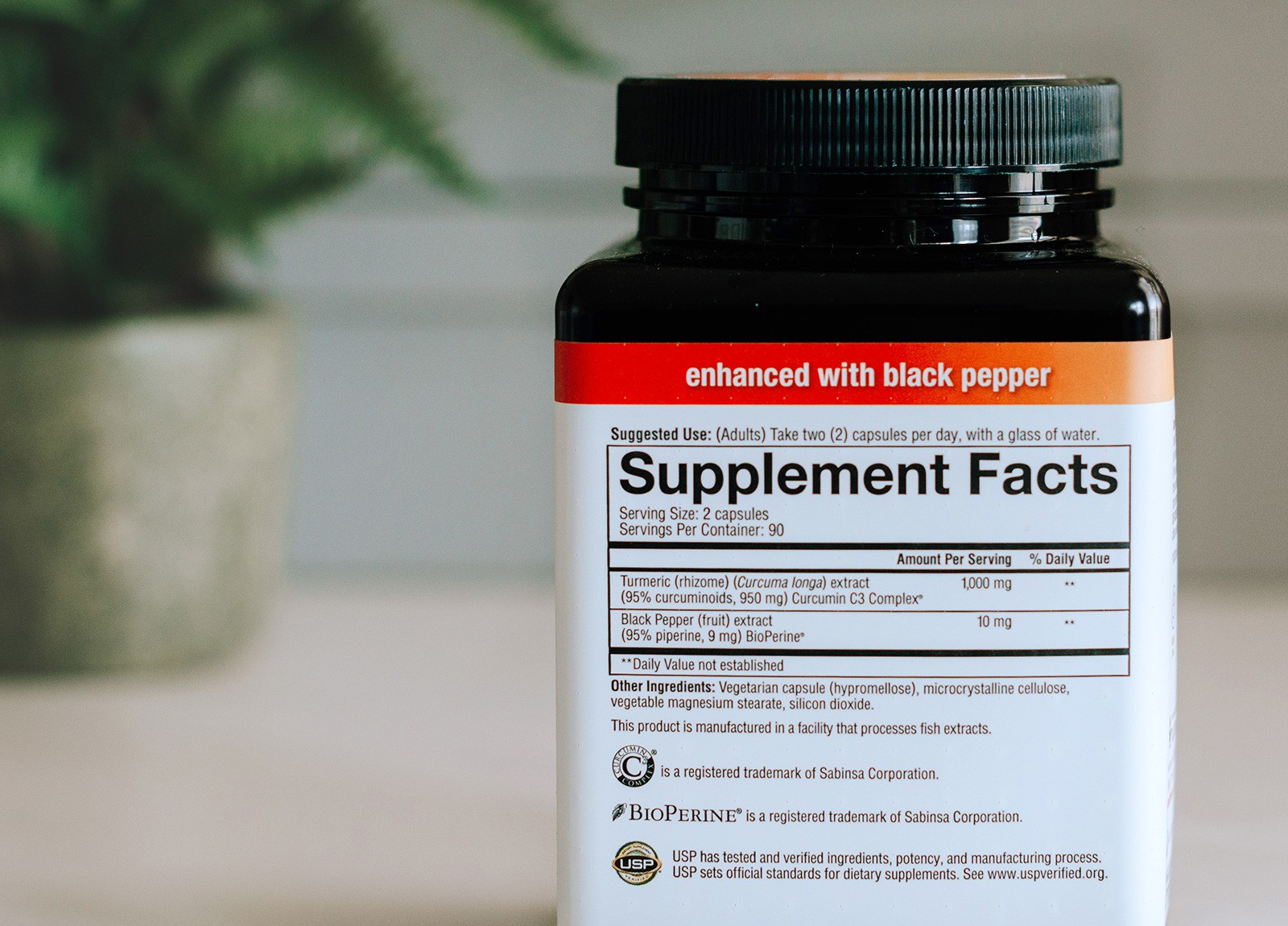 Youtheory Turmeric Extra Strength Supplement Facts